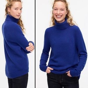 NWT J.Crew Turtleneck Supersoft Yarn Merino Wool Alpaca - Indigo XS